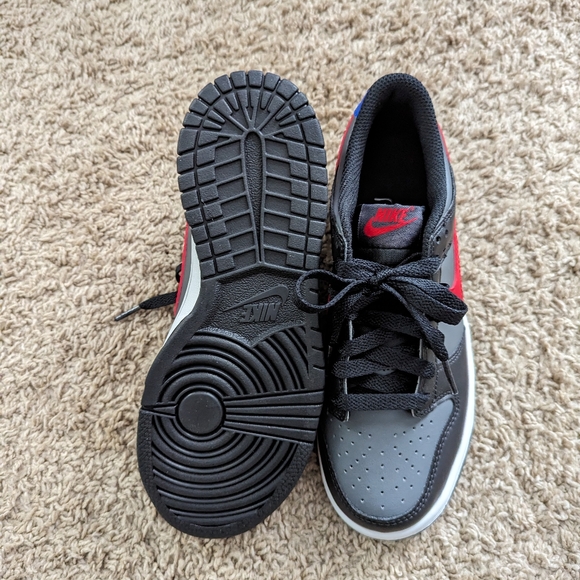 NIKE DUNK LOW GS BLACK UNIVERSITY RED-WHITE "SPIDER VERSE" - Picture 7 of 7